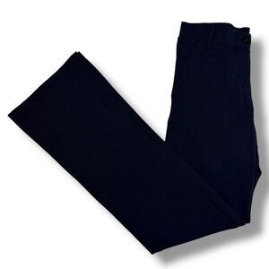 Betabrand Women’s Classic Dress Pant Yoga Pant Bootcut Navy Size Small